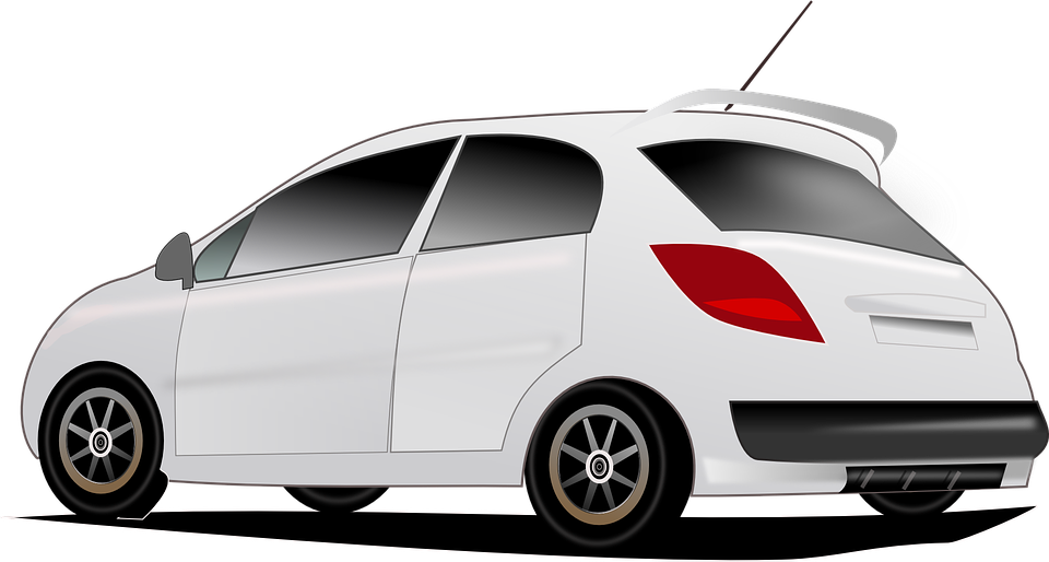 white car